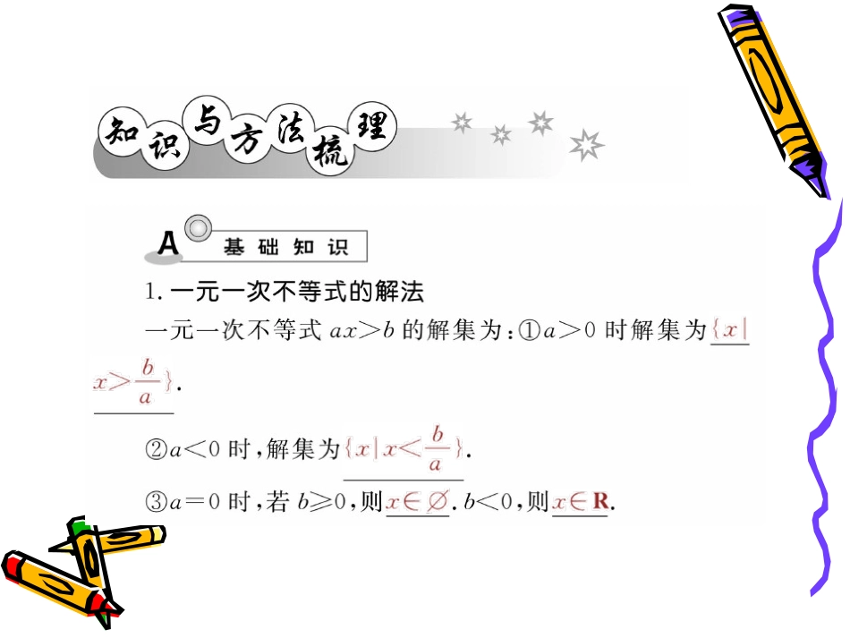 高三数学第一轮复习课件(人教版)：第4章 第2讲 一元二次不等式及其解法 课件_第3页