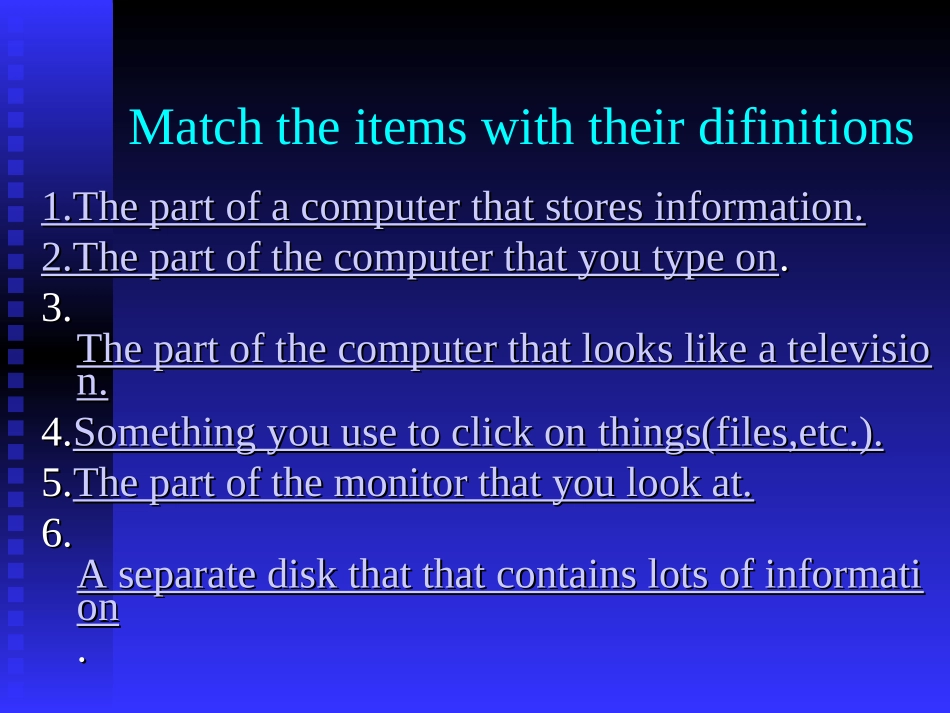 高中英语Module 6 The Internet and Telecommunicationsppt外研版必修1 课件_第3页