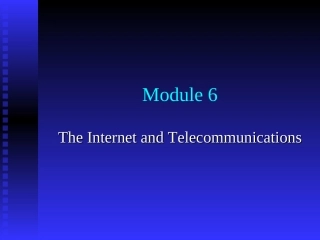 高中英语Module 6 The Internet and Telecommunicationsppt外研版必修1 课件