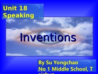 高二英语Unit18 speaking 人教版 课件