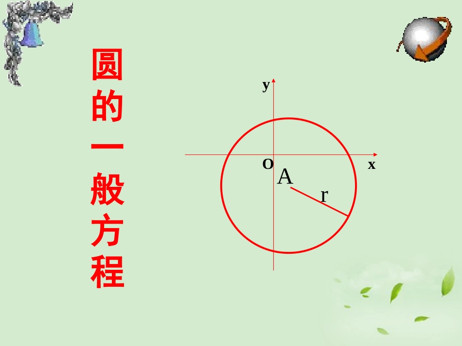 湖南省桃江四中高二数学(4.1.2 圆的一般方程)课件_第1页