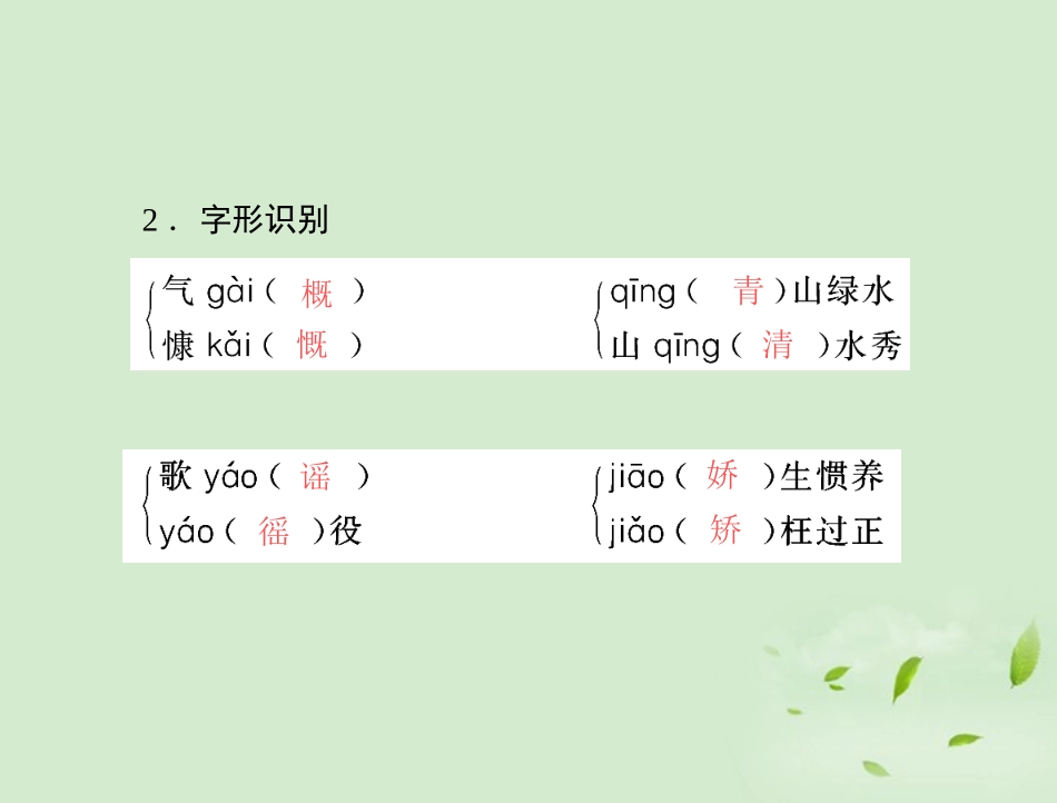 高中语文 歌词四首精品课件 粤教版必修2 课件_第3页