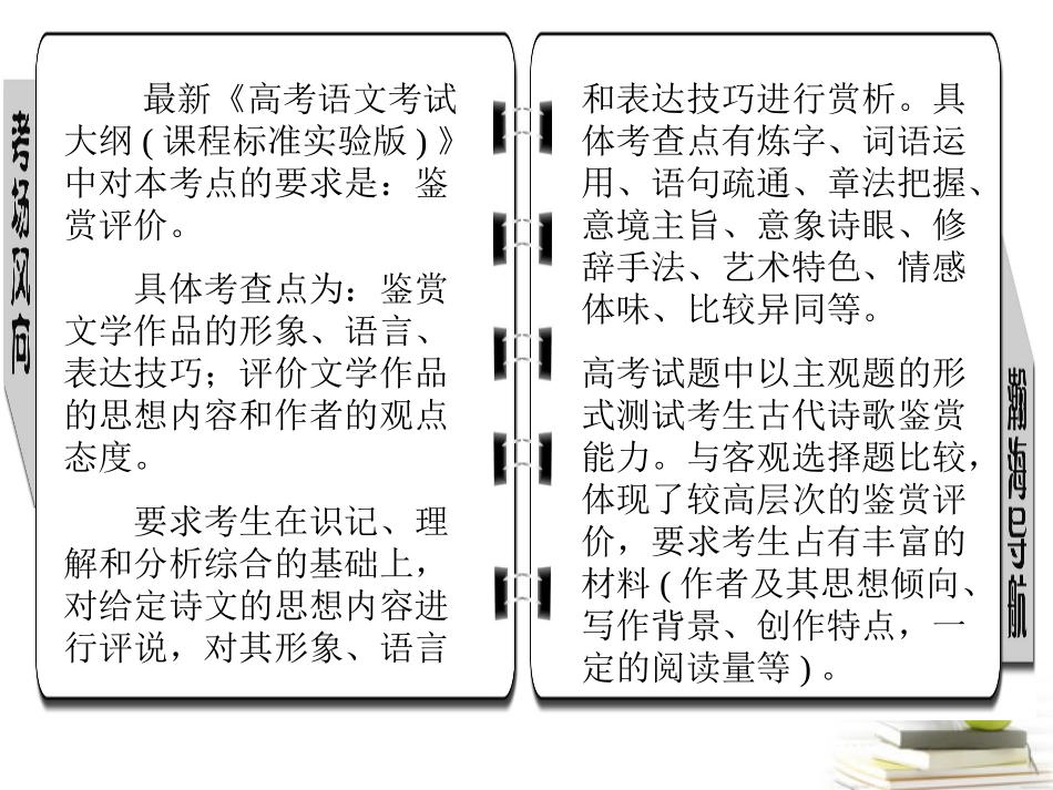 高考语文三轮冲刺专题 第二部分古代诗文阅读2课件_第2页