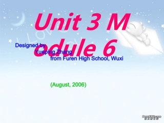 高二英语模块六 Unit3 牛津版 课件