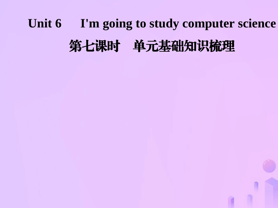 秋八年级英语上册 Unit 6 I m going to study computer science(第7课时)基础知识梳理导学课件 (新版)人教新目标版 课件_第1页