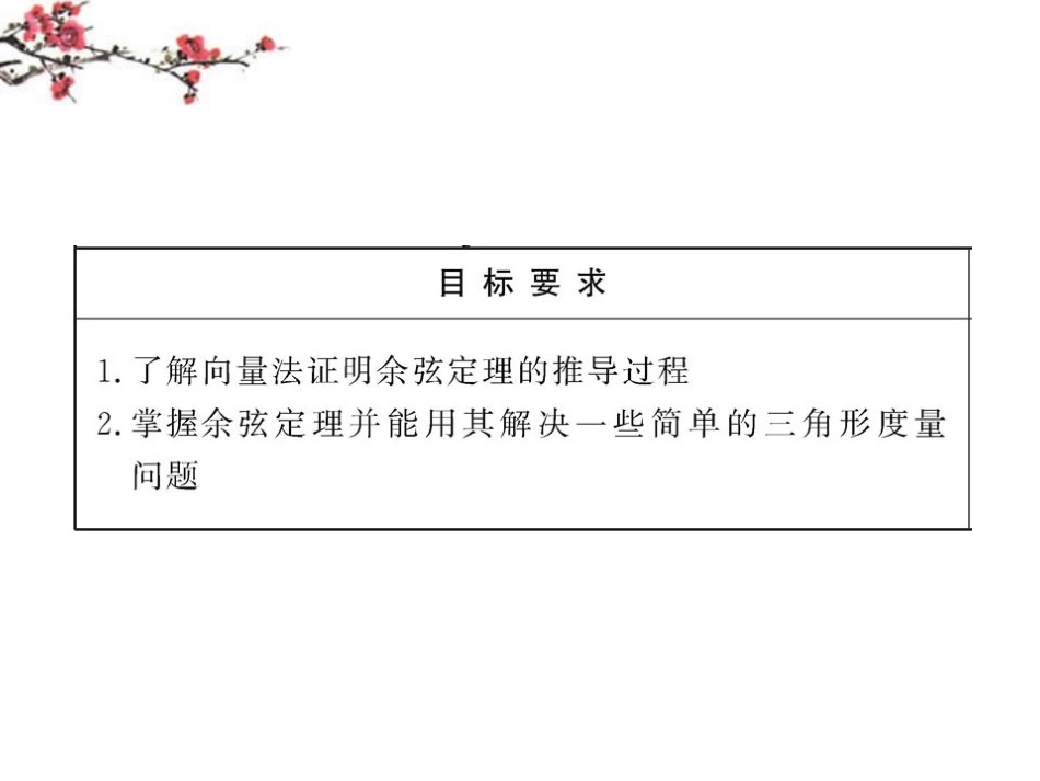 高二数学(112 余弦定理)课件_第2页
