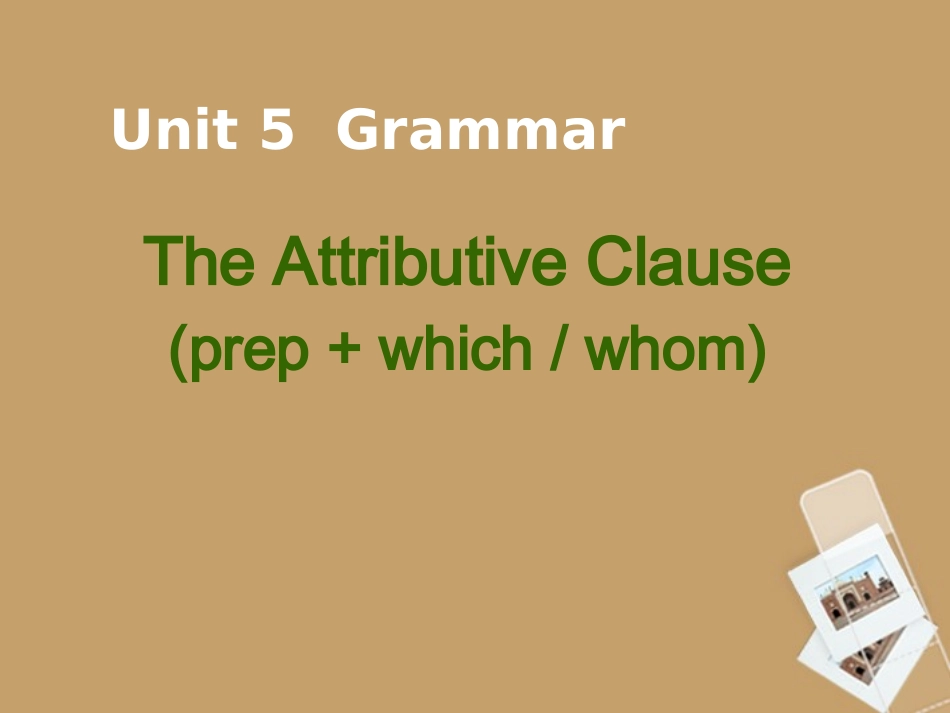 高中英语 Unit5 Grammar1课件 新人教版必修2 课件_第1页