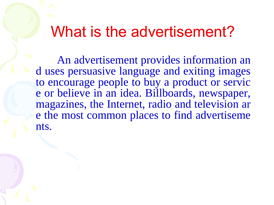 高中英语必修4Unit 1 Advertising2ppt 课件_第2页