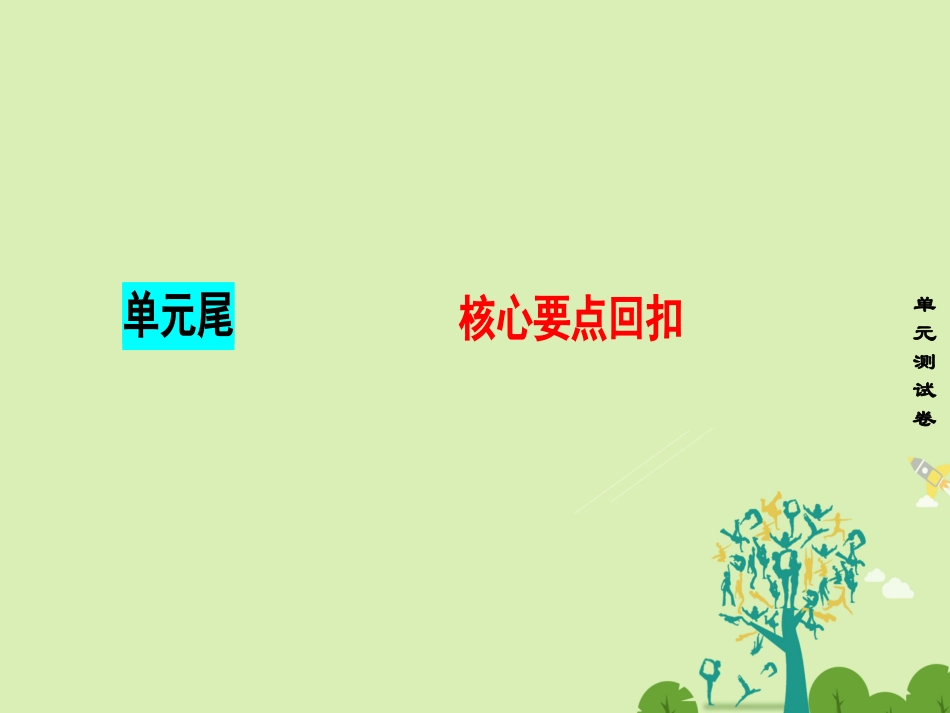 英语 Unit 1 Great Scientists单元尾 核心要点回扣课件 新人教版必修5 课件_第1页