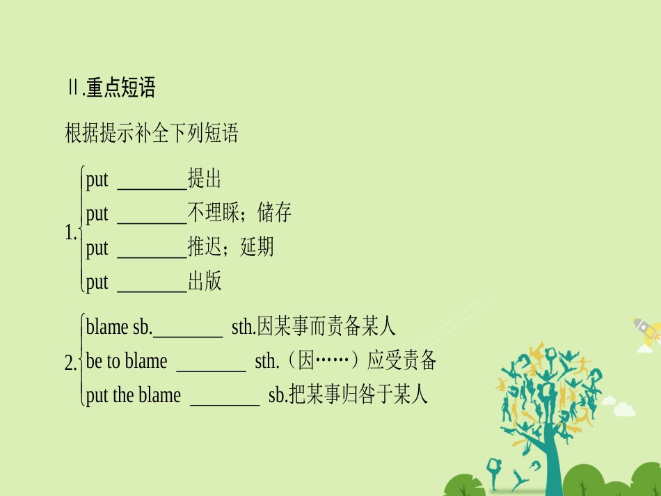 英语 Unit 1 Great Scientists单元尾 核心要点回扣课件 新人教版必修5 课件_第3页