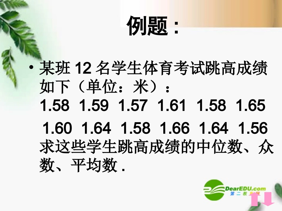 高中数学 222用样本的数字特征估计总体的数字特征习题精品课件 新人教版必修 课件_第3页