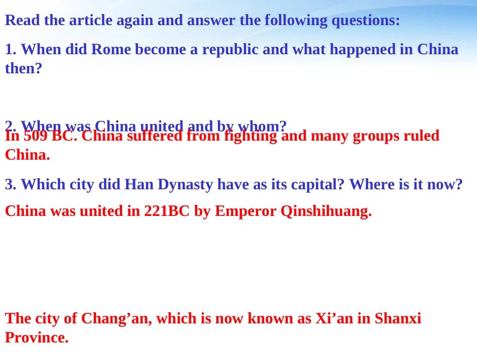 高中英语 Unit3 Back to the past--Project课件 牛津版必修3 课件_第3页