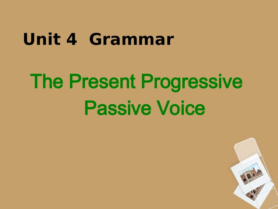 高中英语 Unit4 Grammar课件 新人教版必修2 课件_第2页