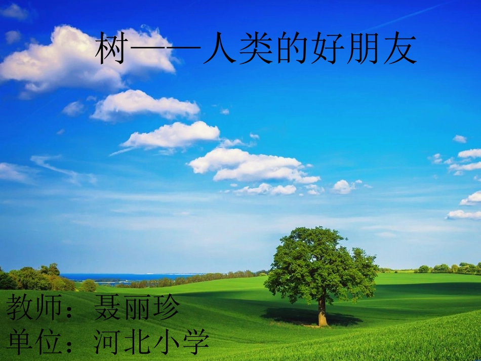树，人类的好朋友_第1页