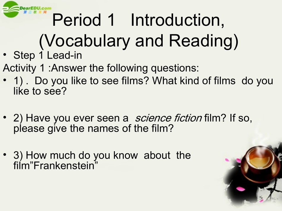高中英语 Module5(Cloning)introduction,reading and voca课件2 外研版选修6 课件_第3页