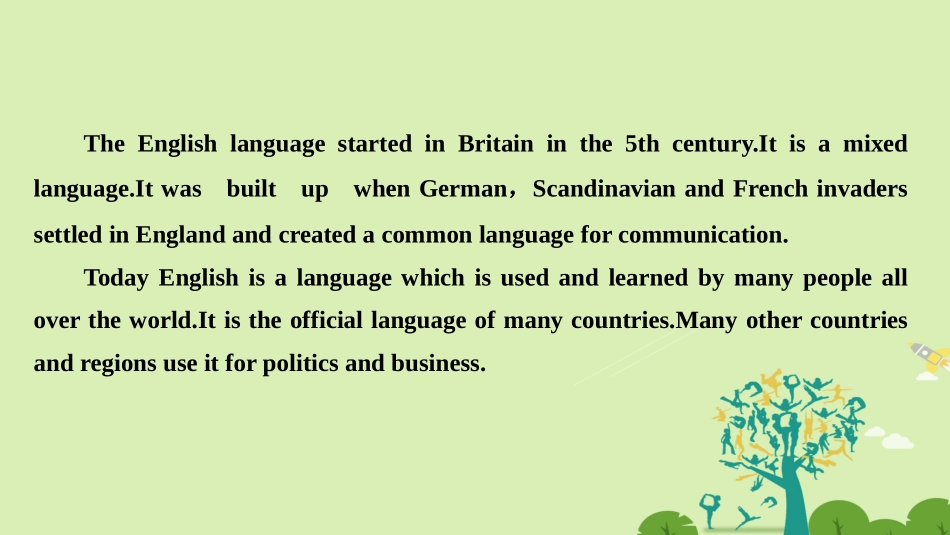 高中英语 Unit 2 English around the world单元话题阅读课件 新人教版必修1 课件_第3页