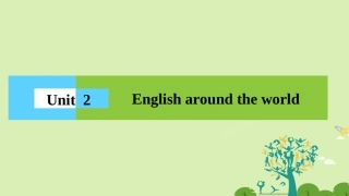 高中英语 Unit 2 English around the world单元话题阅读课件 新人教版必修1 课件