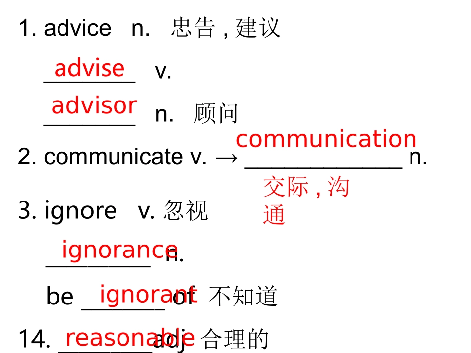 高中英语复习之单词短语转化新课标人教版必修一 试题_第2页