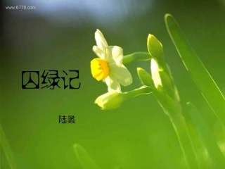 高中语文囚绿记 课件4粤教版选修四 课件