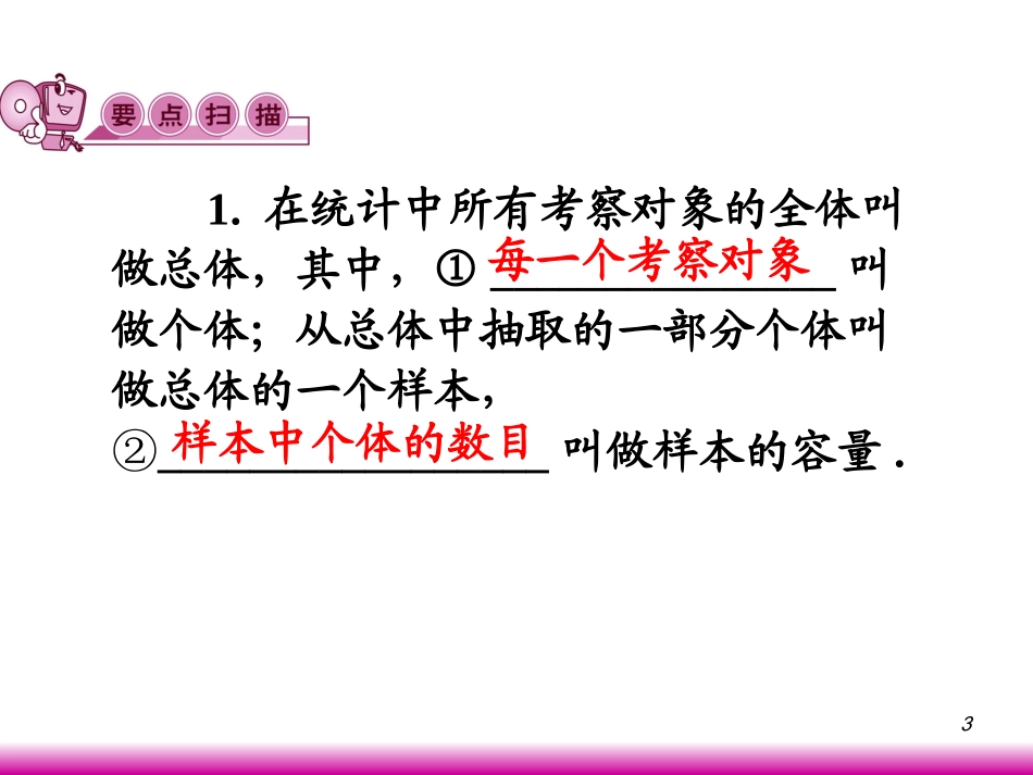 高考数学第一轮总复习11.1抽样方法课件 文 (广西专版) 课件_第3页