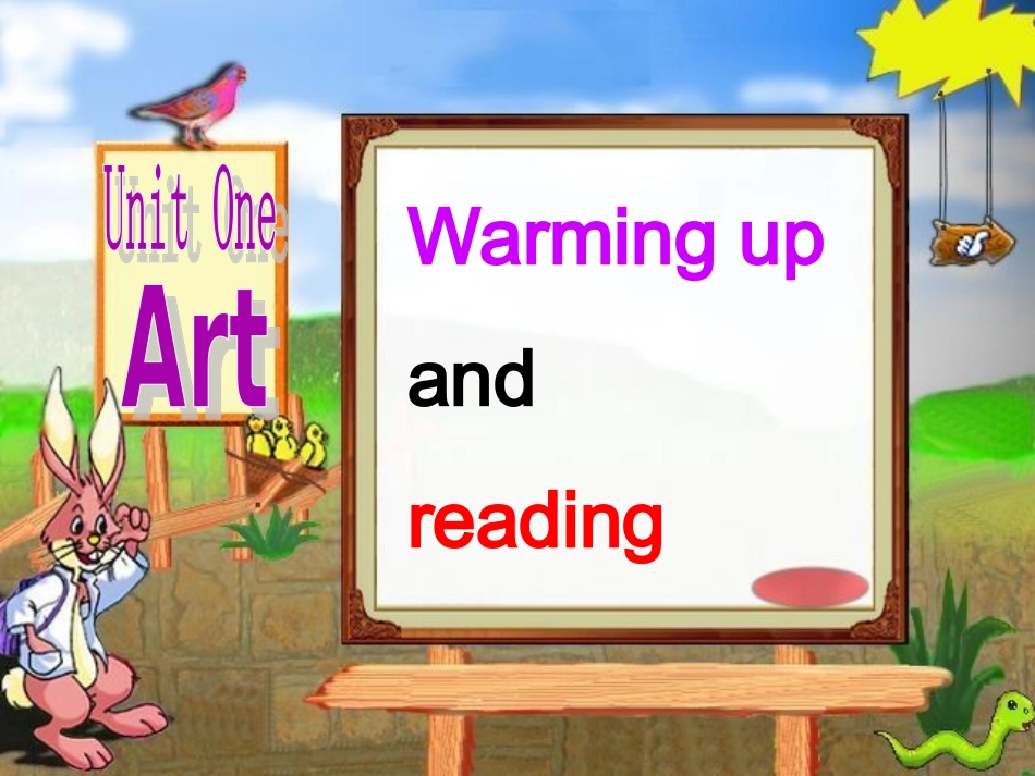 高二英语选修6 unit1阅读教学课件 (ppt) 课件_第1页