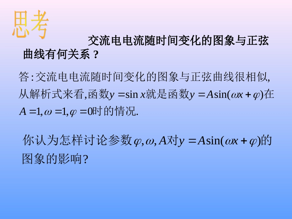 高中数学函数y=Asinwxφ的图象(1)课件人教版必修三 课件_第3页