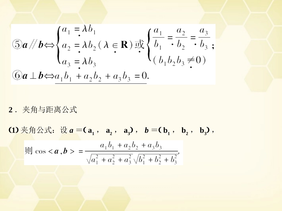 高考数学总复习 9.5空间向量的坐标运算课件 文 大纲人教版 课件_第2页