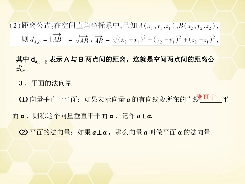 高考数学总复习 9.5空间向量的坐标运算课件 文 大纲人教版 课件_第3页