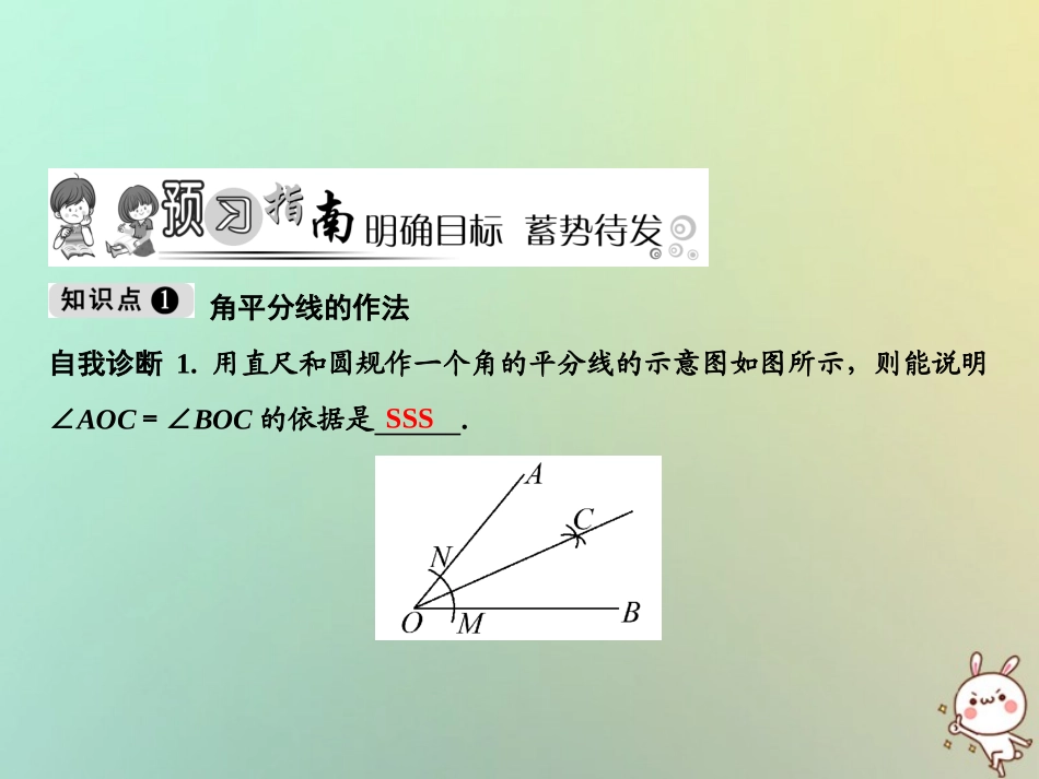 秋八年级数学上册 第12章 全等三角形 12.3 角的平分线的性质课件 (新版)新人教版 课件_第2页