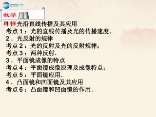 秋八年级物理上册 第四章 第2节 光的反射复习课件 (新版)新人教版 课件