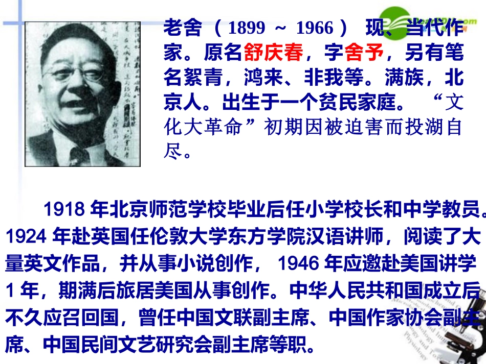 高中语文 第三单元之(茶馆)课件 人教版第四册 课件_第3页