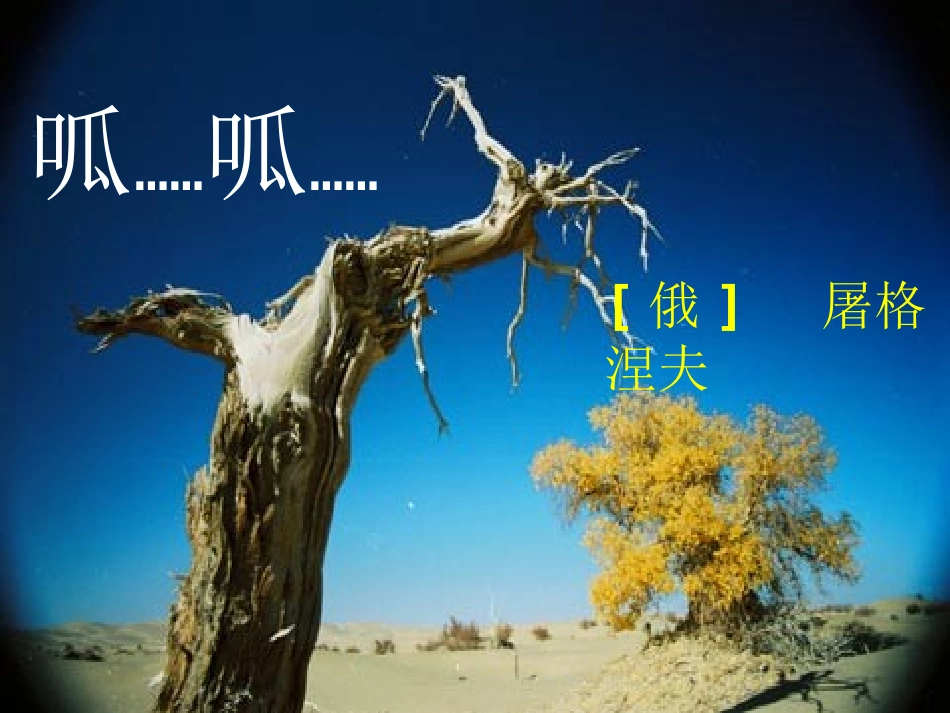 高中语文 1-3-1(呱……呱……)ppt课件 苏教版必修2 课件_第1页