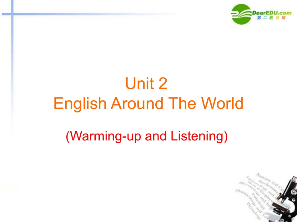 高中英语 212(Unit 2 English around the world)课件 新人教版必修1 课件_第3页