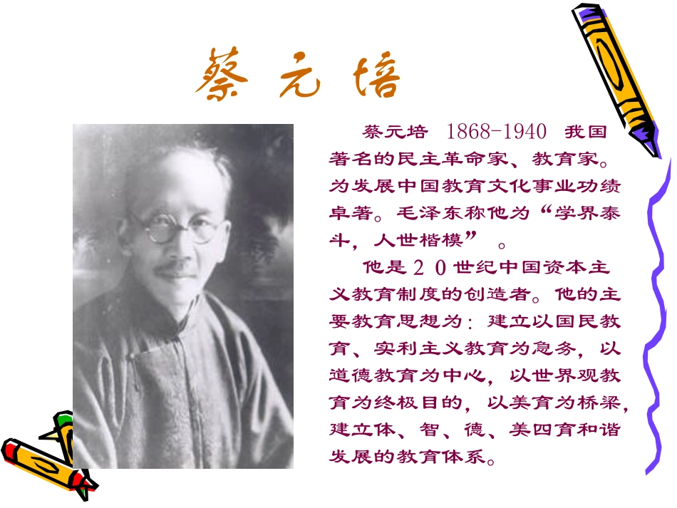 高中语文 10(我所认识的蔡孑民先生)课件沪教版第二册 课件_第2页