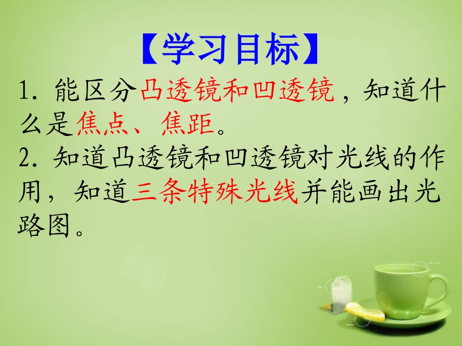 秋八年级物理上册 4.1 透镜课件 鲁教版 课件_第3页