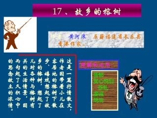 高中语文 故乡的榕树3课件 粤教版必修2 课件