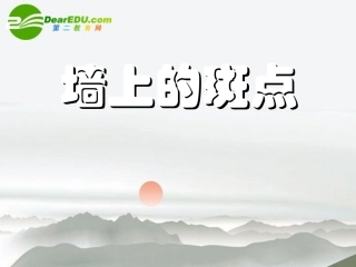 高中语文 第四单元第11课(墙上的斑点)课件 人教版第五册 课件