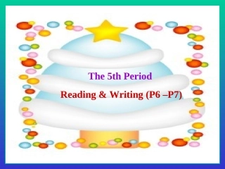 必修5Uit1readingandwriting