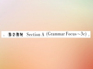 秋八年级英语上册 Unit 10 If you go to the party，you ll have a great time(第2课时)Section A(Grammar Focus 3c)习题课件 (新版)人教新目标版 课件