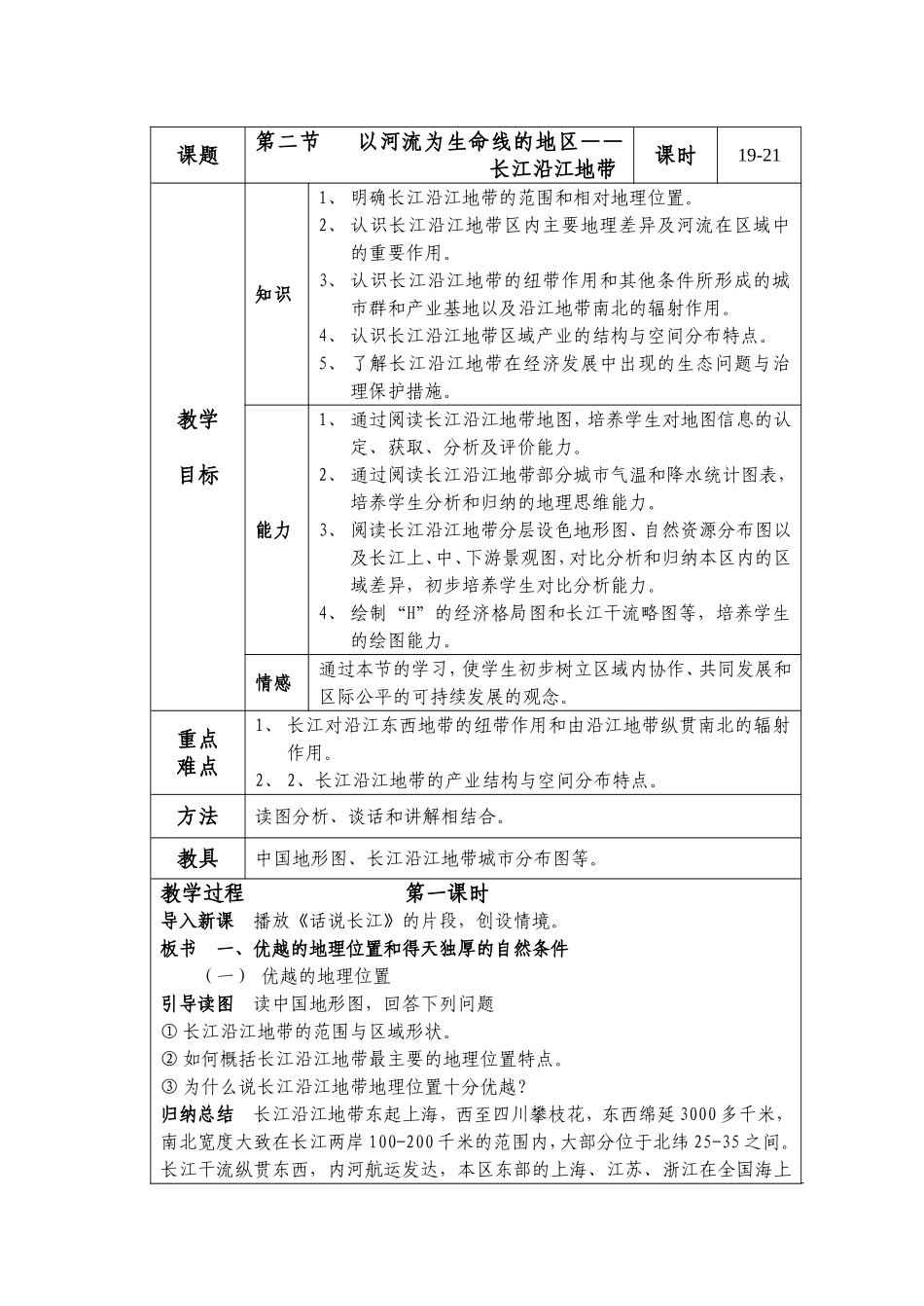 八下第八章第二节长江沿江地带_第1页