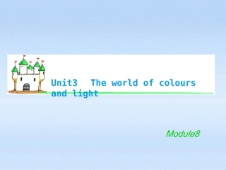 湖南省高考英语总复习 M8 Unit 3 The world of colours and light(2)课件 牛津版译林版 课件