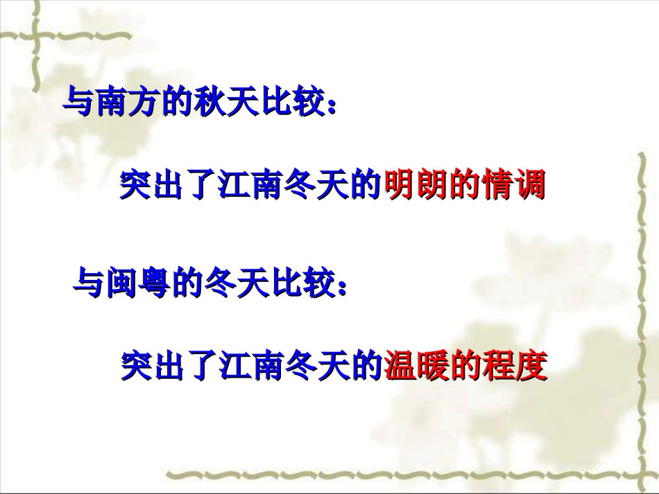 高中语文必修1江南的冬景ppt1 课件_第3页
