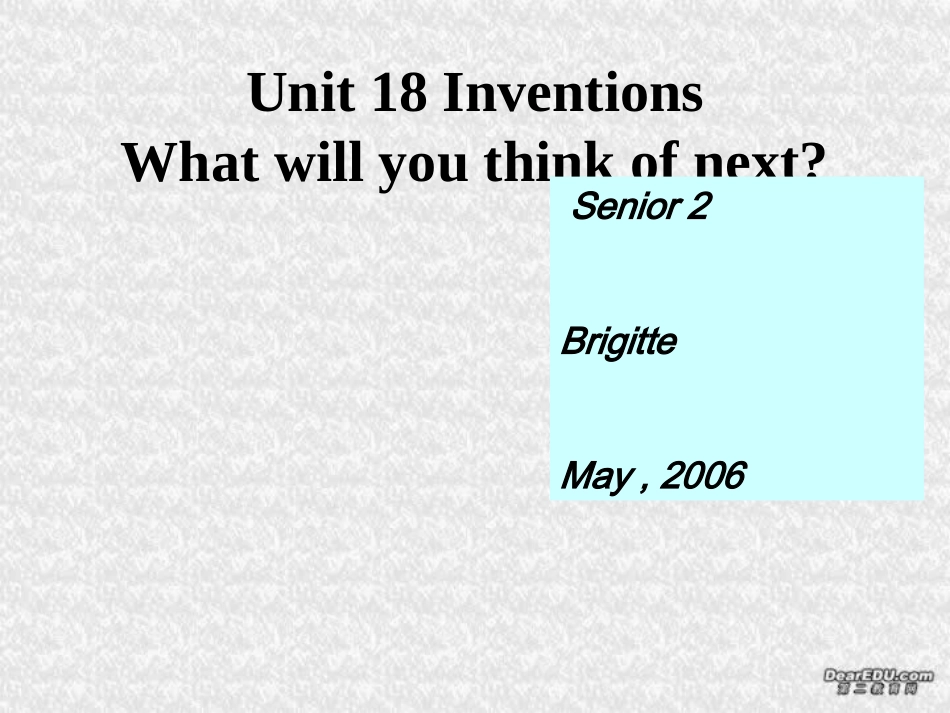 高二英语unit18 reading课件 新课标 人教版 课件_第1页