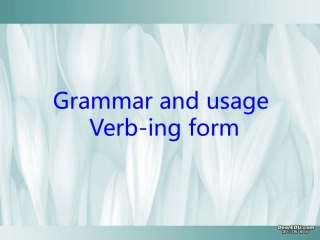 牛津英语模块五Unit1 grammar六 课件