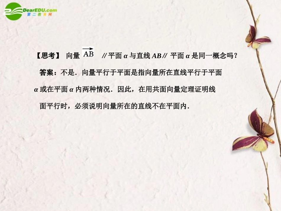 高三数学一轮复习 9.4 空间向量及其运算课件 文 大纲人教版 课件_第3页