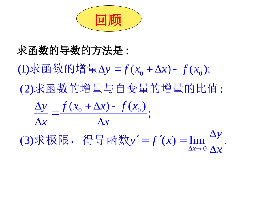 高中数学 121导数的计算课件2 新人教A版选修2-2 课件_第2页