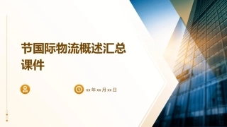 节国际物流概述汇总课件