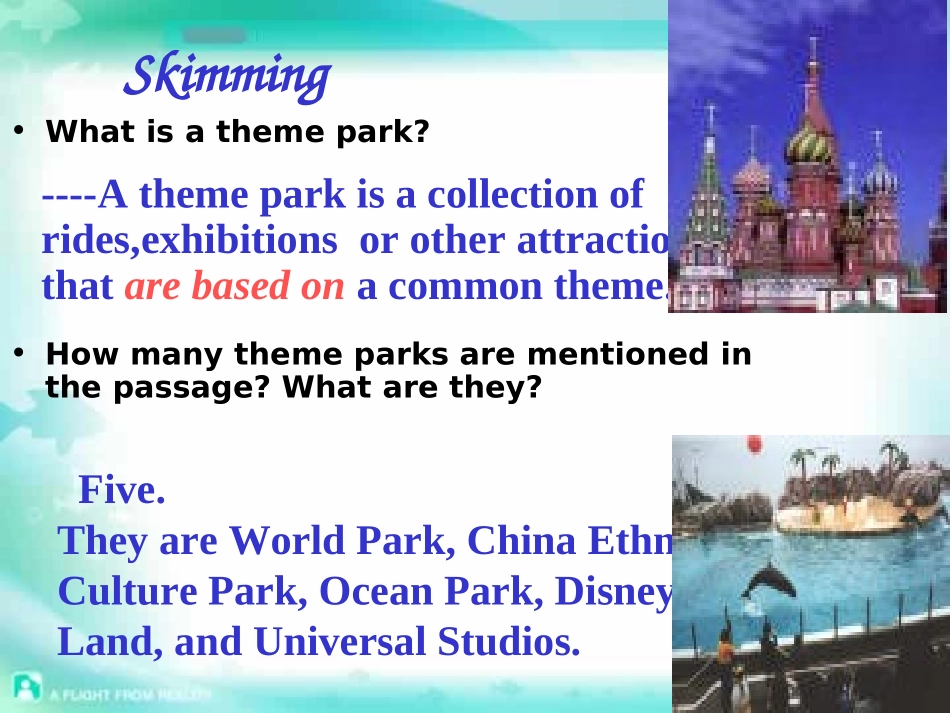 高一英语Unit22Reading Theme parks课件 人教版 课件_第3页