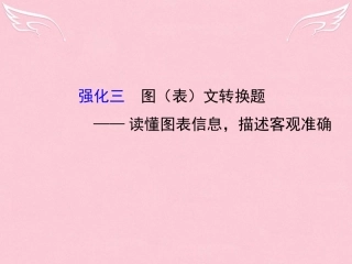 通用版高考语文二轮复习第二篇专题通关攻略专题一语言文字运用题目的六个强化3图表文转换题_读懂图表信息描述客观准确课件