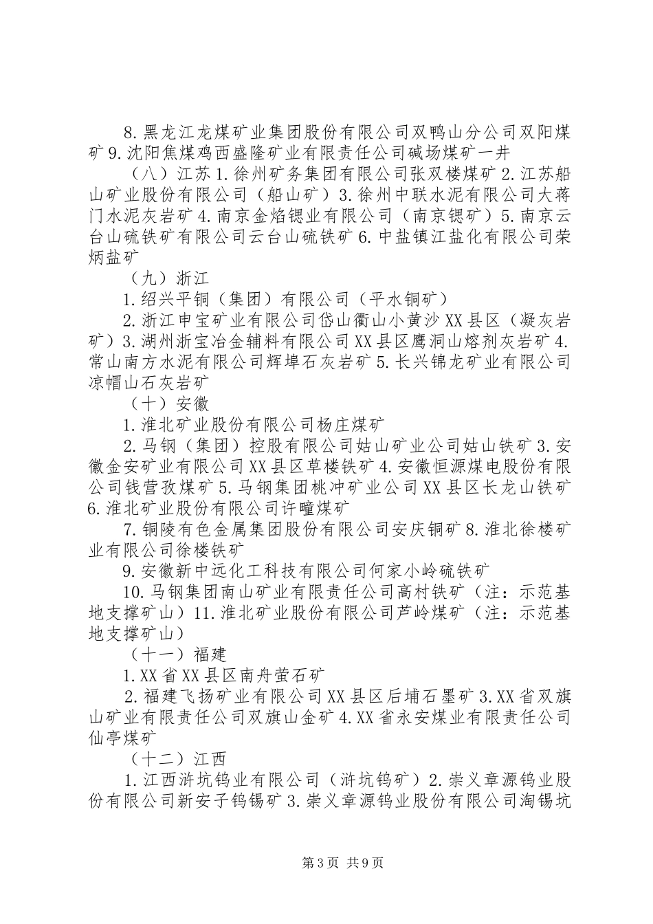 国家级绿色矿山试点建设规划参考提纲 _第3页